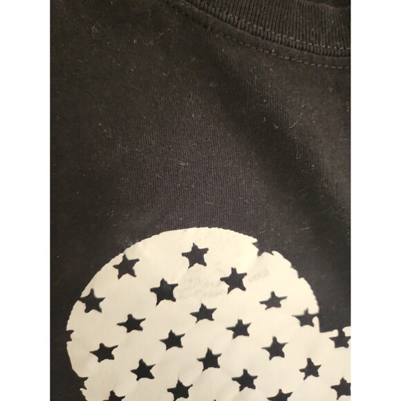 Disney Mickey Mouse "Thin Blue Line" American Flag Black T-Shirt Size L - Picture 3 of 6